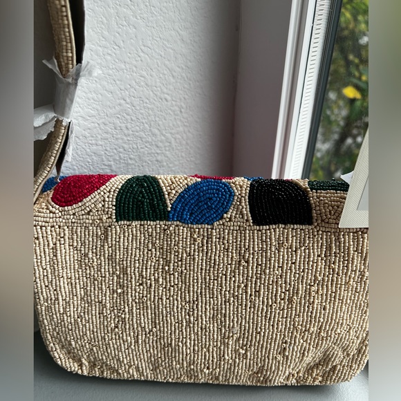 Sol and Mer Multicolor Flower Beaded Bag JCPenney - Picture 7 of 11